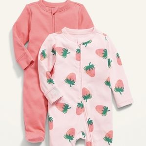 Old Navy Baby Zip Up PJ Bundle